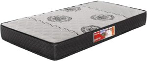 Colchão Solteiro Espuma D33 Esplanada 78x188x14cm Branco e Preto Prorelax - Suporta até 100kg por Pessoa