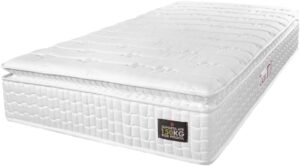 Colchão Solteiro Espuma D45 Lazio Pillow Top 88x188x29cm Branco Hellen - Suporta até 120kg por Pessoa 